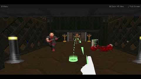 Doom in WebXR using Vive and Firefox on Windows