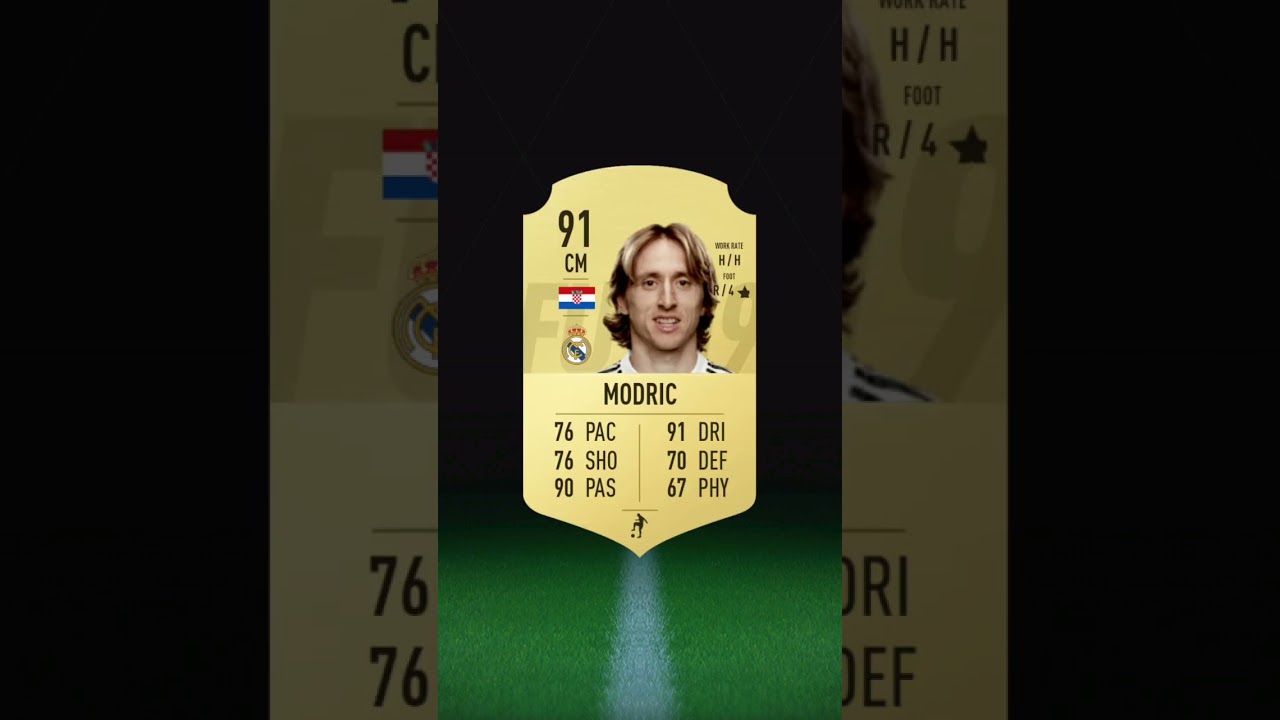 Modric carts in every fifa