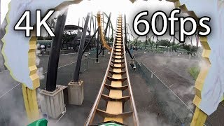 Green Lantern front row on-ride 4K POV @60fps Six Flags Great Adventure