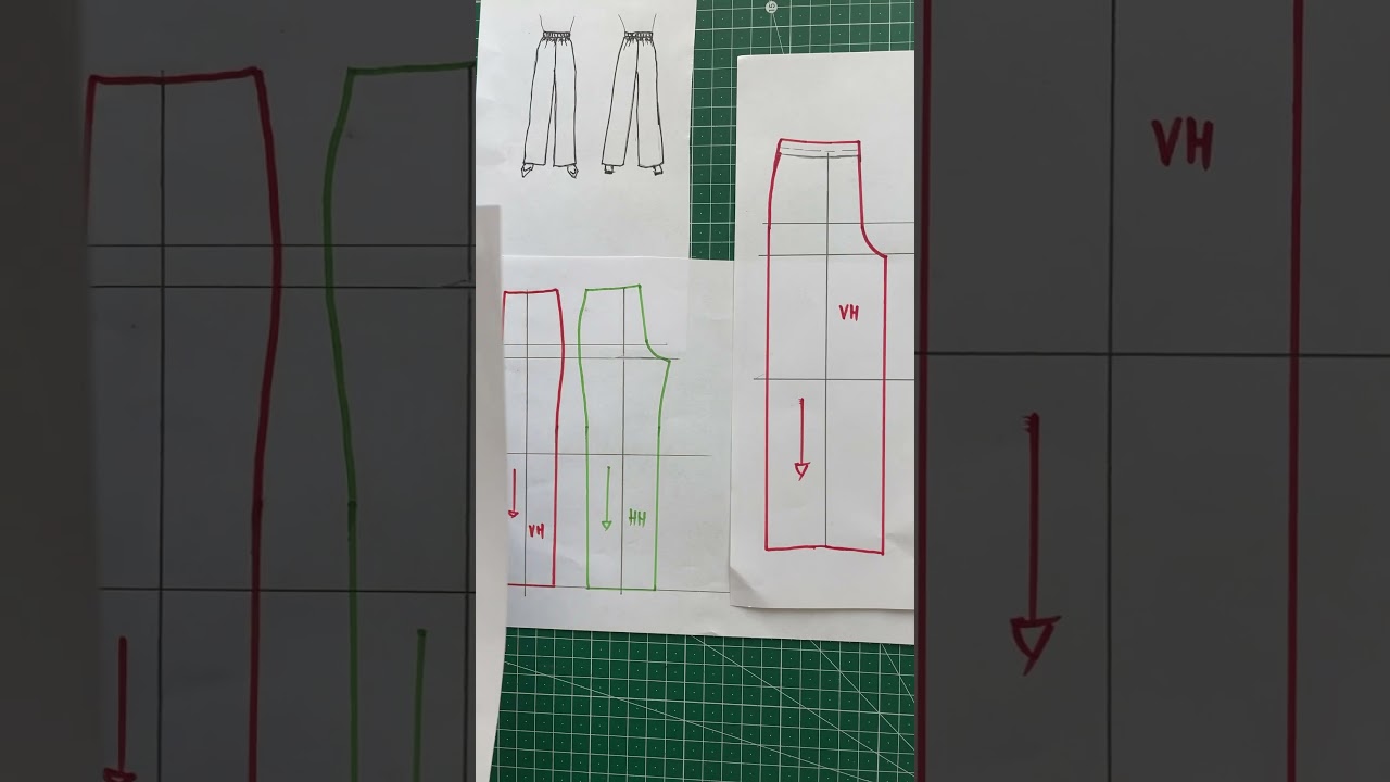 Einfache Hose mit Gummizug Schnittmuster 
