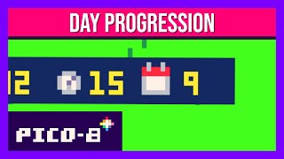 E05 - Day Progression  [Make A Simple Farming Game in Pico-8!] 2025