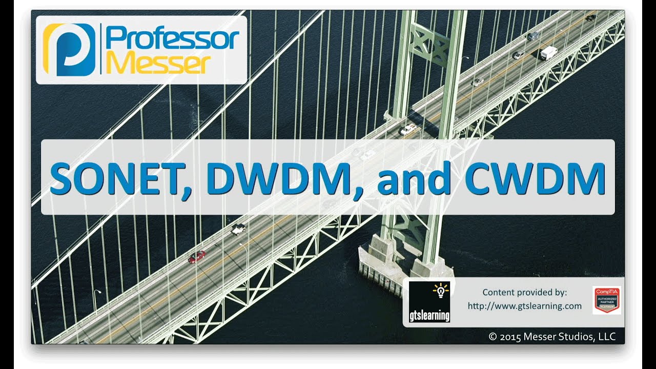 SONET, DWDM, and CWDM - CompTIA Network+ N10-006 - 1.4