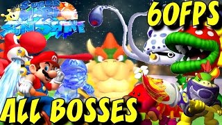 Super Mario Sunshine HD - All Bosses (No Damage) 1080p/60fps