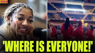 Angel Reese STUNNED by Empty Preseason Crowd — Fans Compare Her to Caitlin Clark!