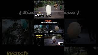 Walking Eggs Size Comparison  #comparison  #monster