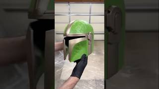 Painting the Mandalorian helmet