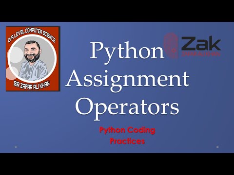 Python 10 | Stepwise | Assignment Operators | O/A Level | By ZAK