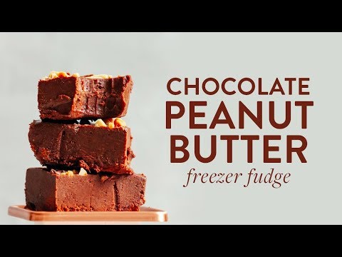 Chocolate Peanut Butter Freezer Fudge (4 Ingredients!) | Minimalist Baker