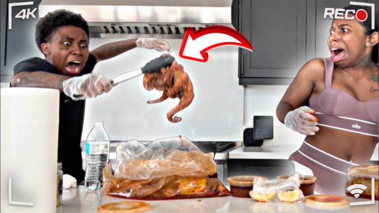 PUTTING A OCTOPUS 🐙 In GIRLFRIEND SEAFOOD BOIL 😱*HILARIOUS*