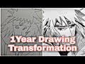 My 1 Year Drawing transformation |MHK Arts | 2021