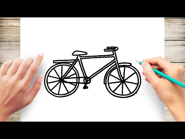 How to Draw Bicycle Easy class=