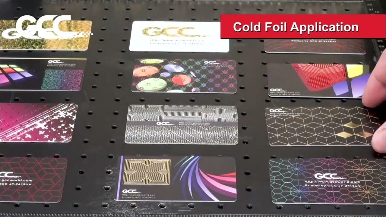 GCCJF2418UV Cold Foil Application YouTube
