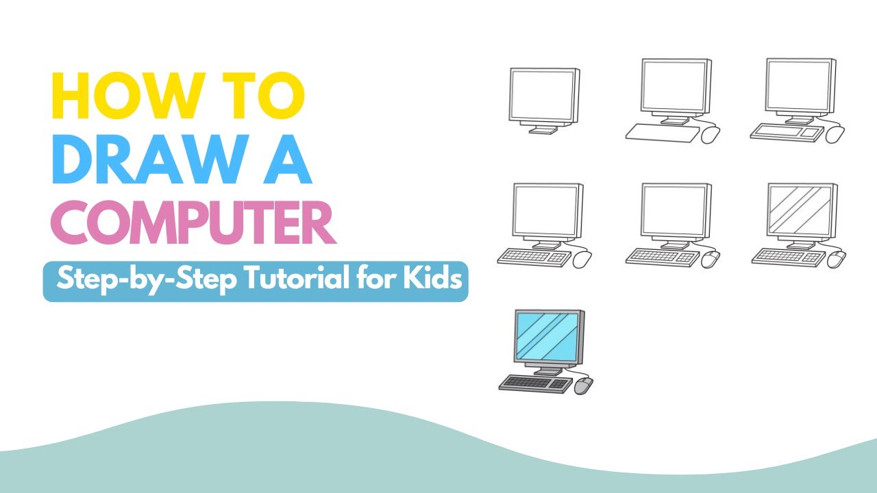 Draw a Cool Computer Setup 🖥️ Easy Tutorial for Kids & Beginners - YouTube