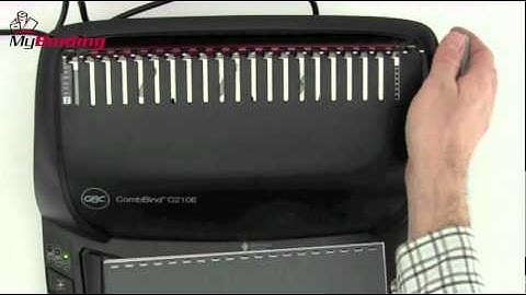 GBC CombBind C210E Comb Binding Machine Demo - 1-800-944-4573
