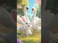 cute little baby bunny ft. two big fella swan #bunnies #cute #bunnystory