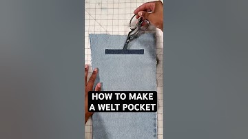 How to make a welt pocket #sewing #sewingtutorial #sewingtips #sewinghacks #upcycling #fashion