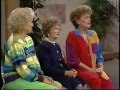 Golden Girls cast on talk show Betty White, Rue McClanahan, Estelle Getty