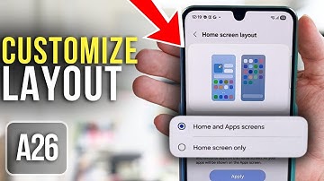 Samsung Galaxy A26 Tutorial - Customize Your Home Screen Layout