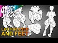 MAPPING BENT LEGS, KNEES & FEET POSES (How To Draw)