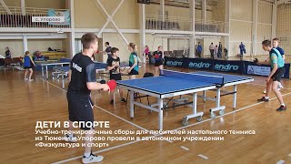 Учебно-тренировочные сборы для любителей настольного тенниса прошли в с. Упорово