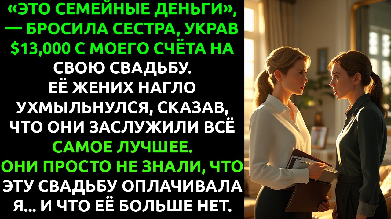 Жених сестры смеялся мне в лицо — пока не УЗНАЛ, что свадьбы больше НЕТ.