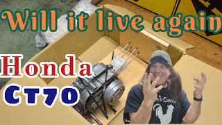 Honda ct70 engine reassembly #ct70 #honda #tarylfixesall
