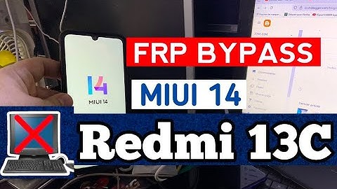 Xiaomi Redmi 13c Miui 14 Frp Bypass Android 13/14 Without Second Space | Remove Frp Lock Without Pc