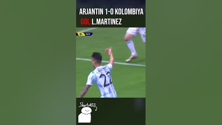 Arjantin 1-0 Kolombiya MARTINEZ GOAL
