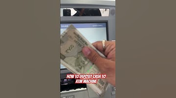 How to deposit cash to ATM machine at HDFC #hdfcbank
