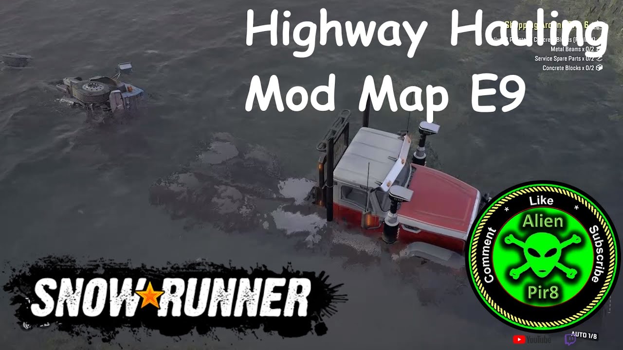 SnowRunner Highway Hauling Mod Map E9 - YouTube