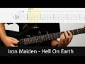 Iron Maiden - Hell On Earth Intro Guitar Riffs With Tabs