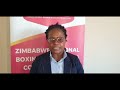 Patricia Kadungure the acting chief executive officer of the Zimbabwe Board of Boxing and Control
