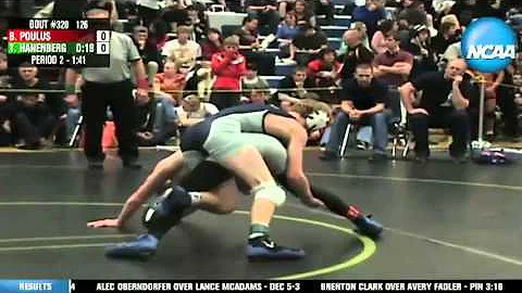 126 LBS SF Brandon Poulus Liberty vs Tyler Hanenbe...