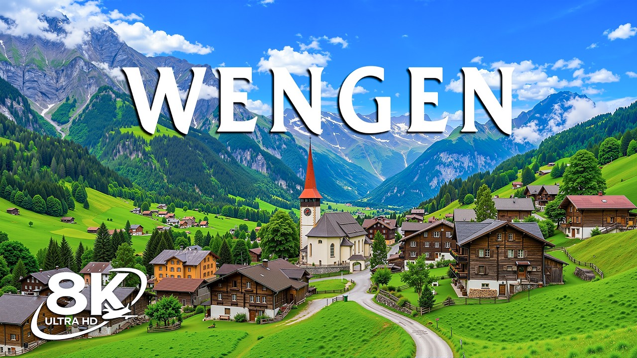 Explore Wengen 8K – Switzerland's Fairytale Alpine Village