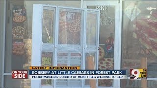 Manager of Forest Park Little Caesars robbed of money while walking to car