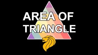 Singapore Sec 3 E-Math: Topic 6.2 - Area of Triangle - ManyTutors Academy