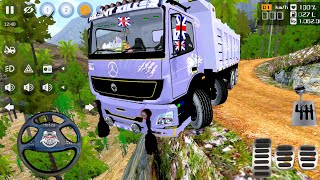 Bharat Benz 4x4 Power Full Tipper Truck Driving In Muddy Offroad | Bus Simulator Indonesia | Bussid  screenshot 3