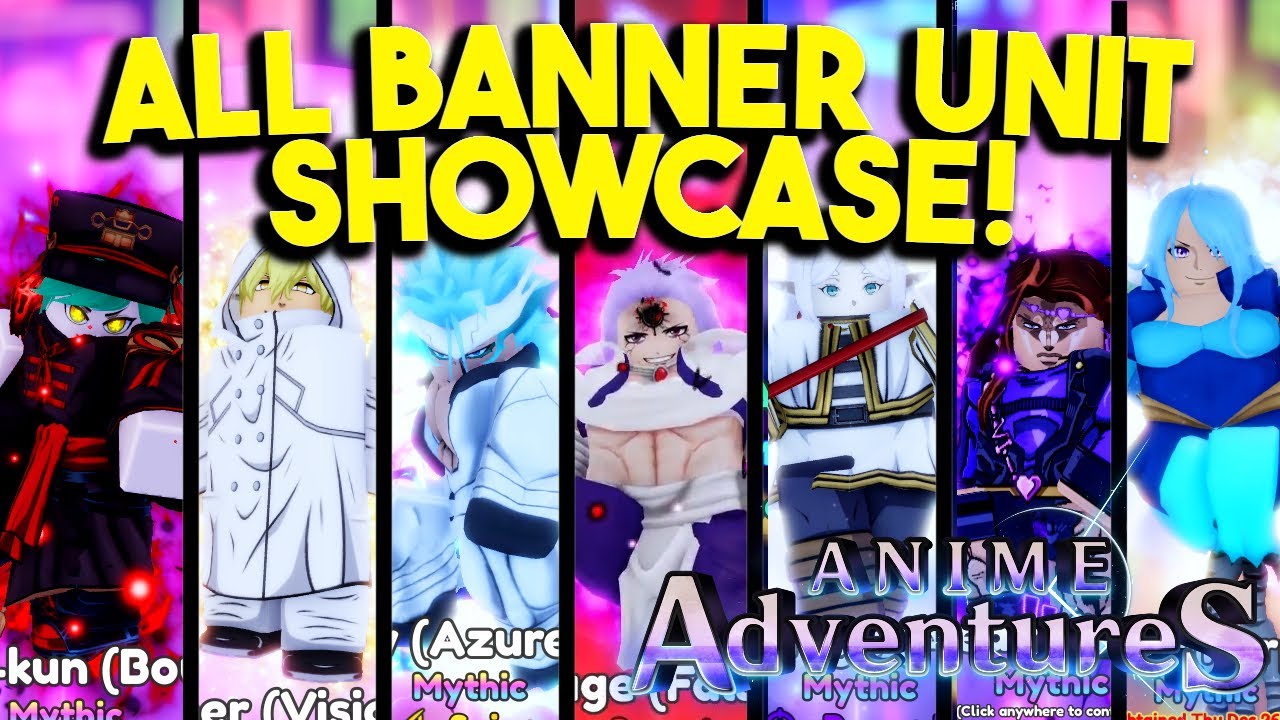 ALL BANNER UNITS SHOWCASE IN ANIME ADVENTURES CHRISTMAS UPDATE! - YouTube