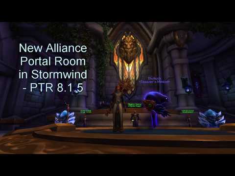 New Alliance Portal Room in Stormwind - PTR 8.1.5