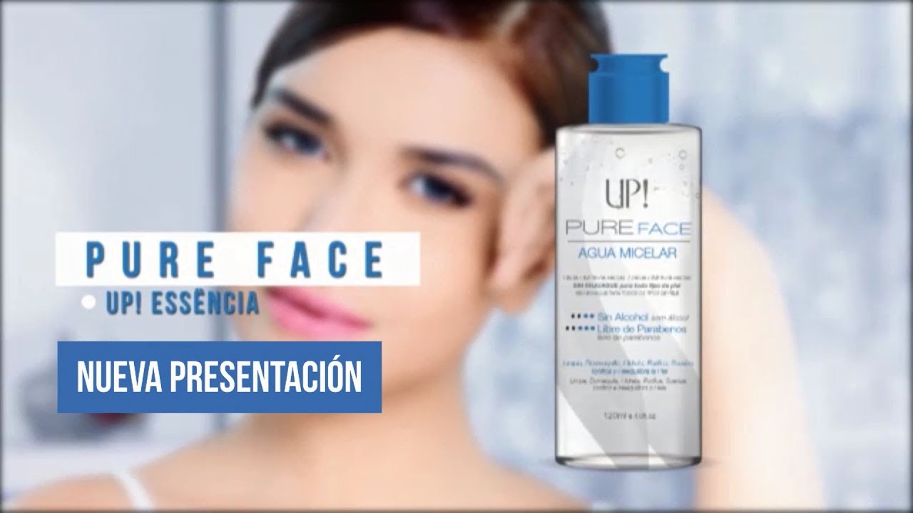 Nuevo identidad UP! Pure Face: Agua micelar para limpieza facial - YouTube