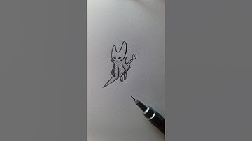 How to Draw  Hornet ( Hollow Knight) Tutorial #foryou #drawing #art #shorts #howtodraw #satisfying