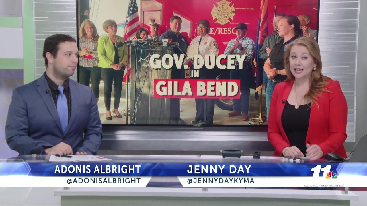 News 11: Ducey tours Gila Bend flood damage - YouTube