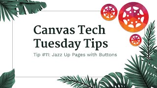Jazz Up Pages in Canvas with Clickable Icon Buttons