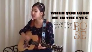 (lyrics/vietsub) ROSÉ - When You Look Me In The Eyes (cover)/Predebut 2012