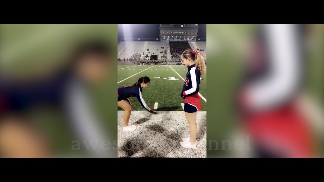 Sexy cheerleader Ariel levitation challenge part 2