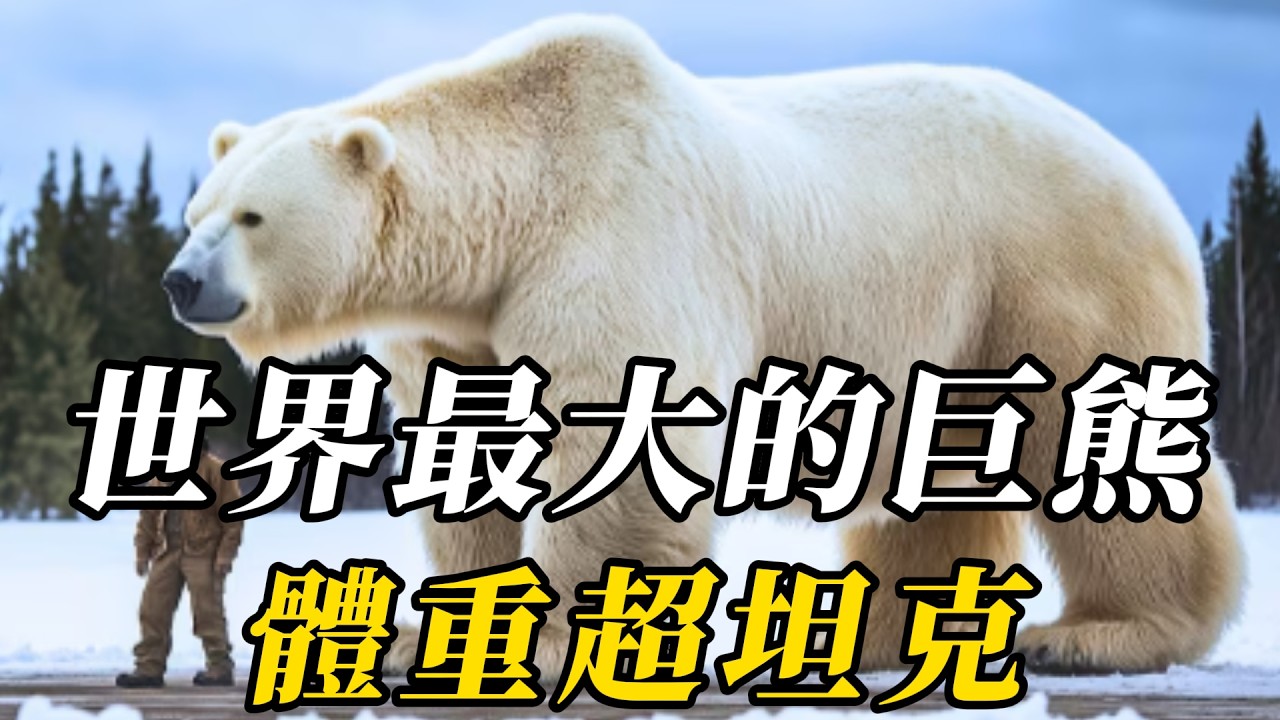全世界最大的10種巨熊，北極熊只配當小弟！第壹名被譽爲頂級猛獸，霸王龍都淪爲盤中餐！#世界之最 #百科密码 #动物世界 #动物 #科普 #知识渊博