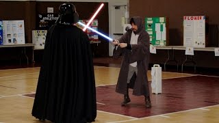 Vader v Obi Wan - ANH saber fight (SVCA Demo by SaberCombat.Com)