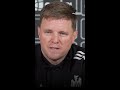 Eddie Howe defiant despite Newcastle uncertainty and PIF investment