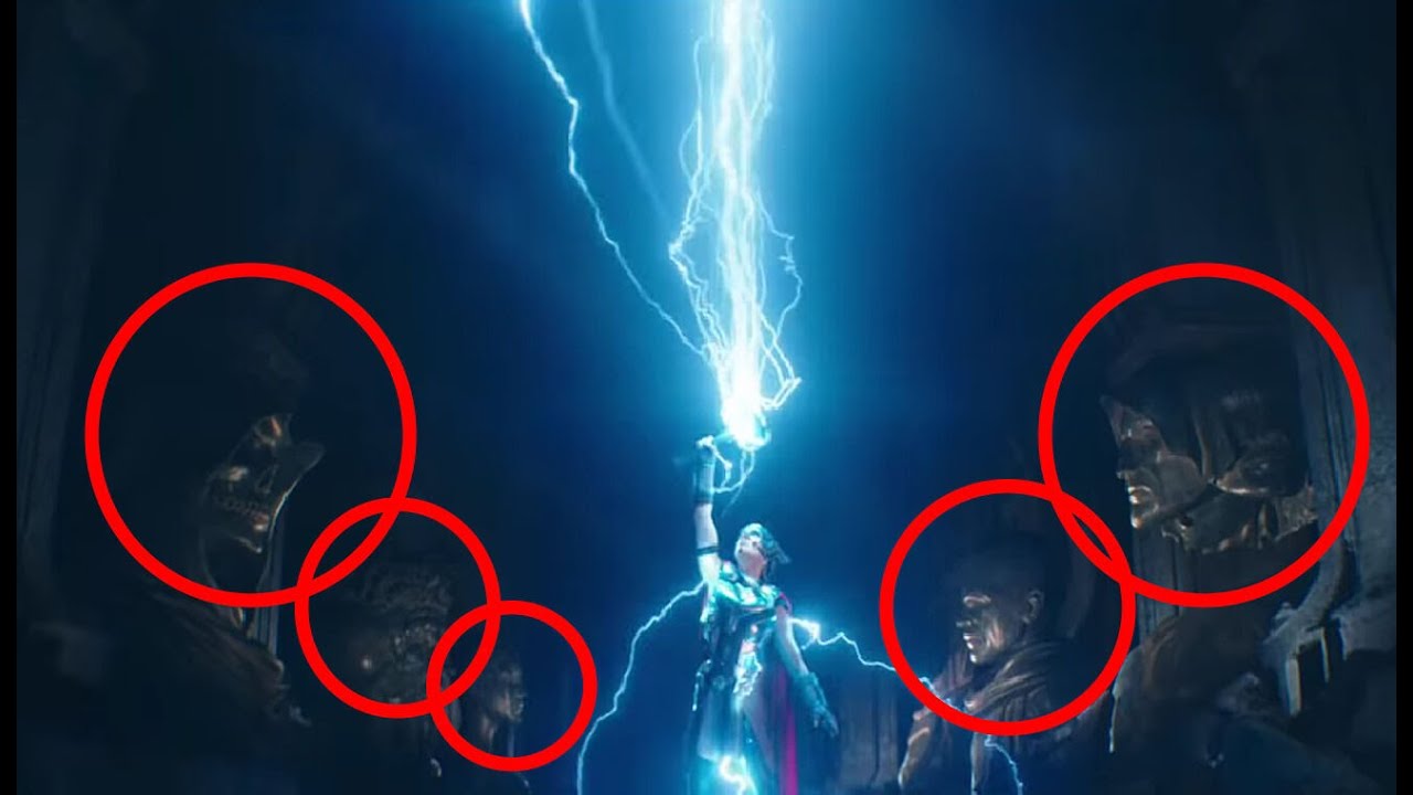 ¿Quienes son los personajes que aparecen en las estatuas de Thor: Love ...
