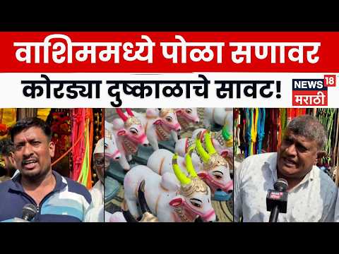 Washim Bail Pola News | वाशिममध्ये पोळा सणावर, कोरड्या दुष्काळाचे सावट | Marathi News